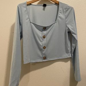 Wild fable long sleeve crop top